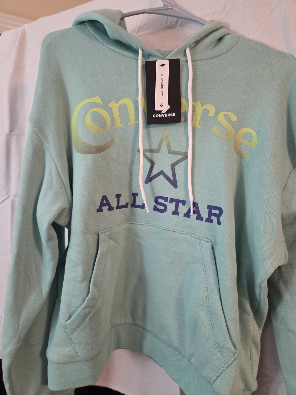 Converse Mint Green Pullover Hoodie with All Star Graphic